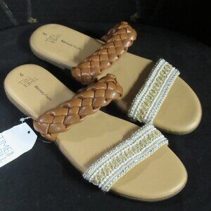 Boho Slip On Flat Braided Sandal
